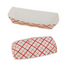 SOUTHLAND - HOT DOG TRAY RED CHECK 7"x2.75"x1.5" 4x250 CT