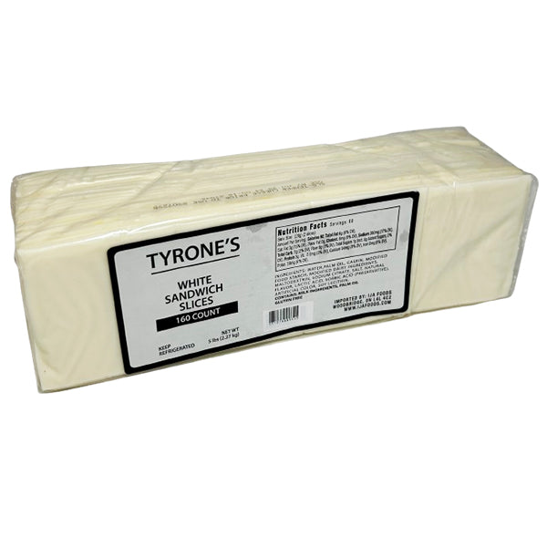 TYRON'S - WHITE SANDWICH SLICED CHEESE 2.27KG