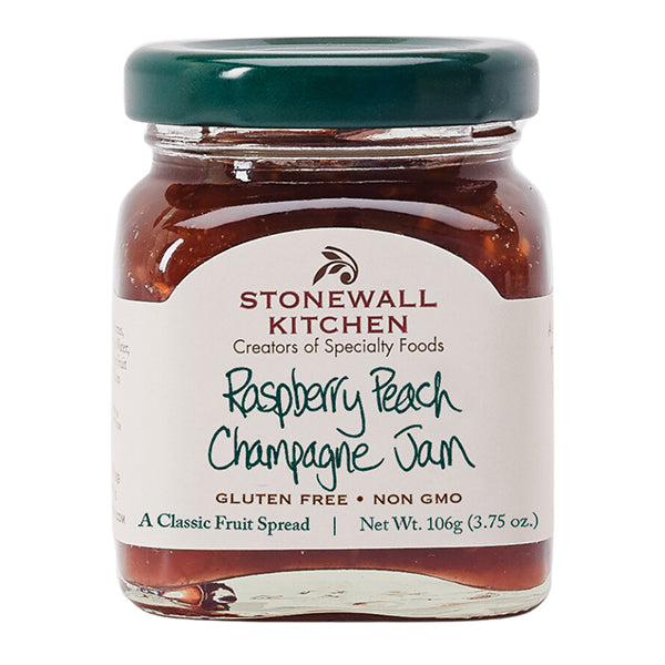 STONEWALL KITCHEN - RASPBERRY PEACH CHAMPAGNE JAM MINI JAR 3.5OZ