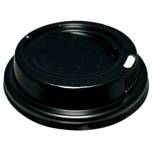 E2E - DOME LID BLACK 80MM 50EA