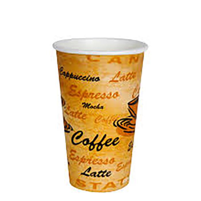 E2E - HOT CUP PRINTED 16OZ 50EA