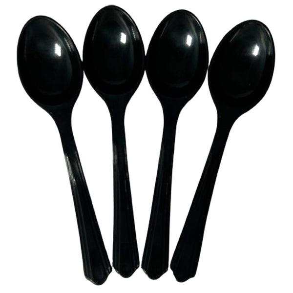 E2E - BLACK CATERING SPOON 250EA