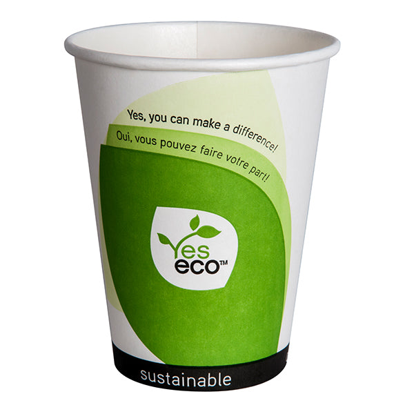 YES ECO - YESECO PLA PRINTED HOT CUPS 12oz 50EA