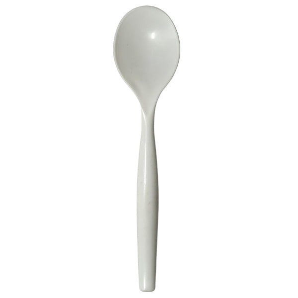 E2E - SERVING SPOON WHITE 10EA