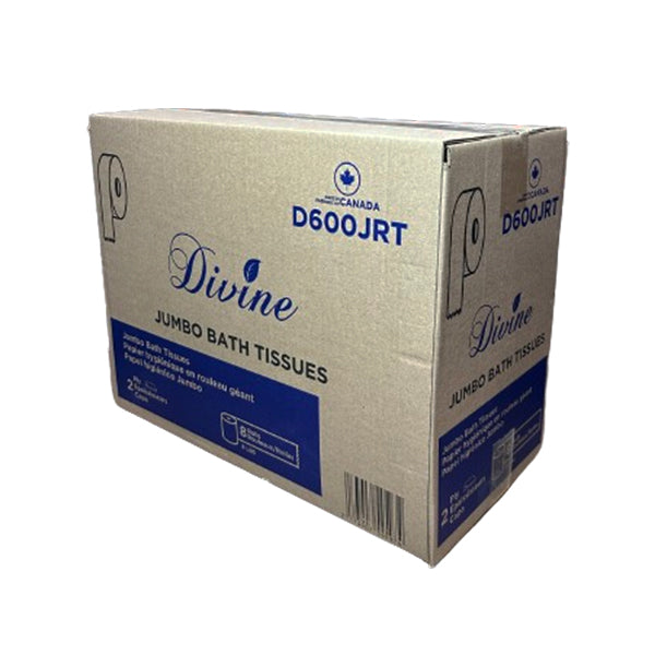 DIVINE - JUMBO BATH TISSUE 2 PLY 8EA