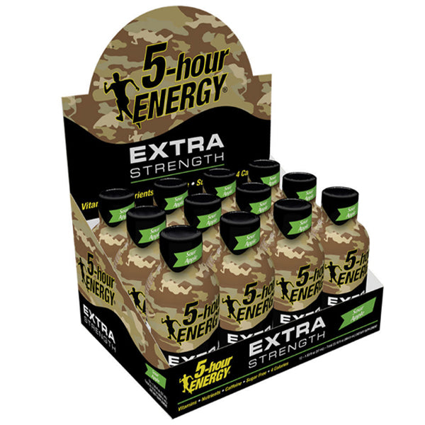 5 HOUR ENERGY - HR EXTRA STRENGTH SOUR APPLE 12x60 ML