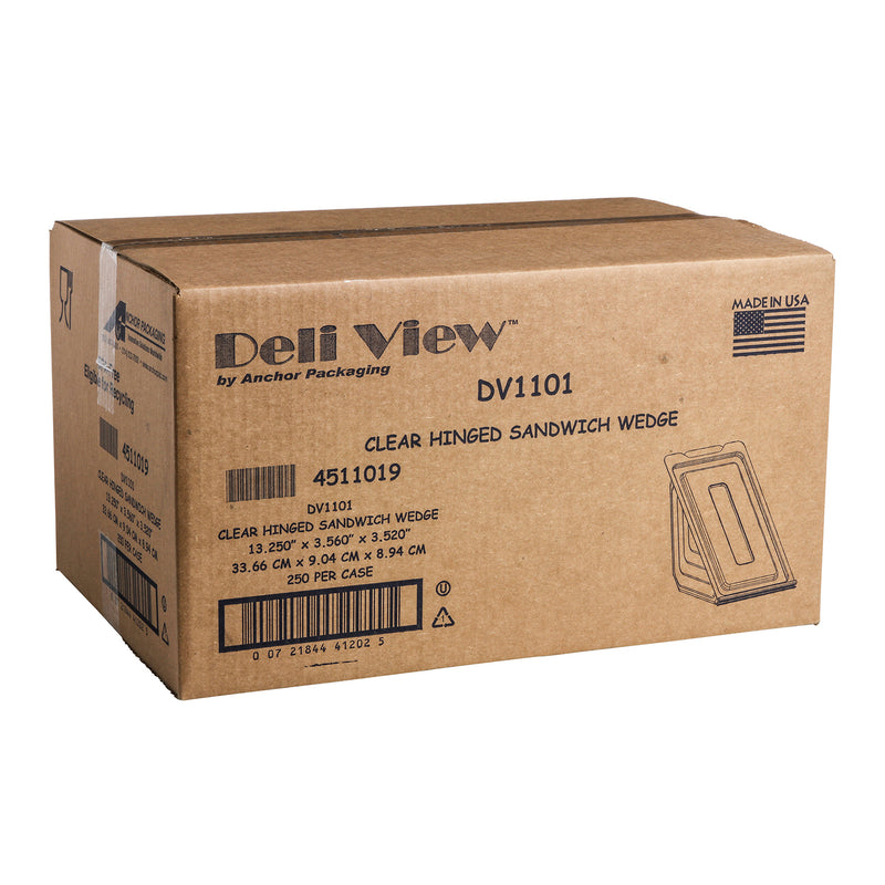 DELI VIEW - SANDWICH WEDGE CLEAR 250EA