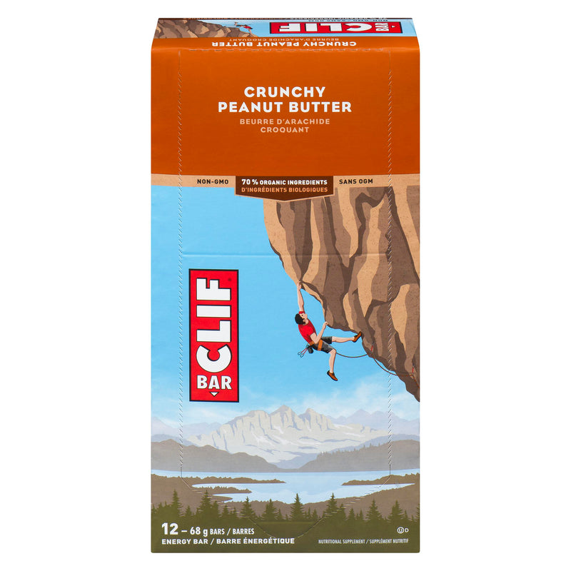 CLIF BAR - CRUNCHY PEANUT BUTTER 12x68 GR