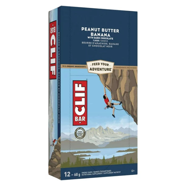 CLIF BAR - PEANUT BUTTER BANANA WITH DARK CHOCOLATE 12x68 GR
