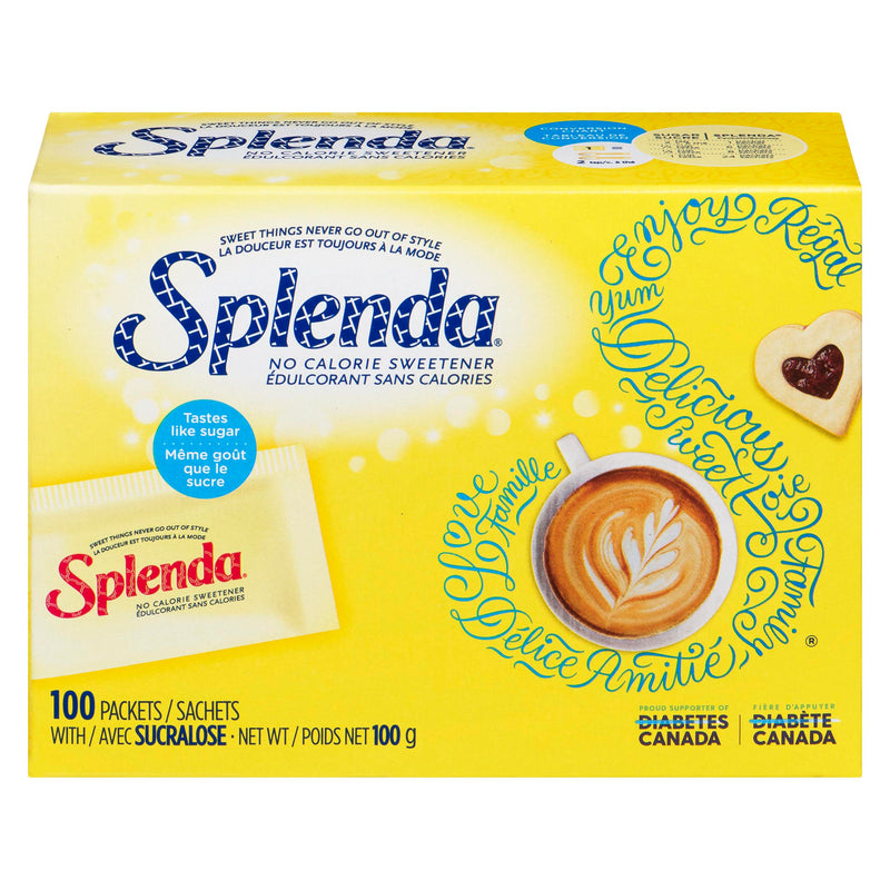 SPLENDA - SWEETENER PACKETS 100GR