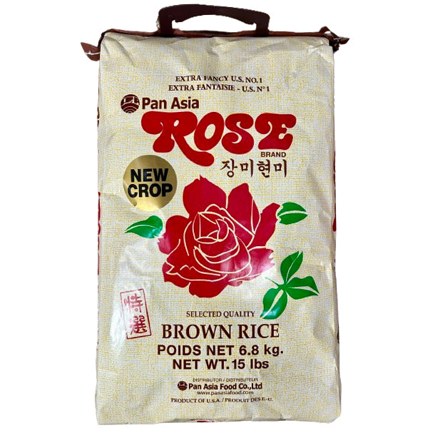PAN ASIA - ROSE BROWN RICE 15LB