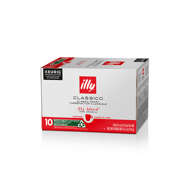 ILLY - K CUP CLASSICO MEDIUM ROAST COFFEE 10EA