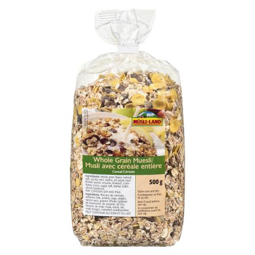 MUSLI-LAND - MEST WHOLE GRAIN MUESLI CEREAL 500GR