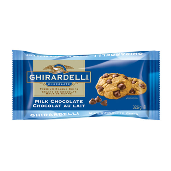 GHIRARDELLI - MILK CHOCOLATE BAKING CHIPS 326GR