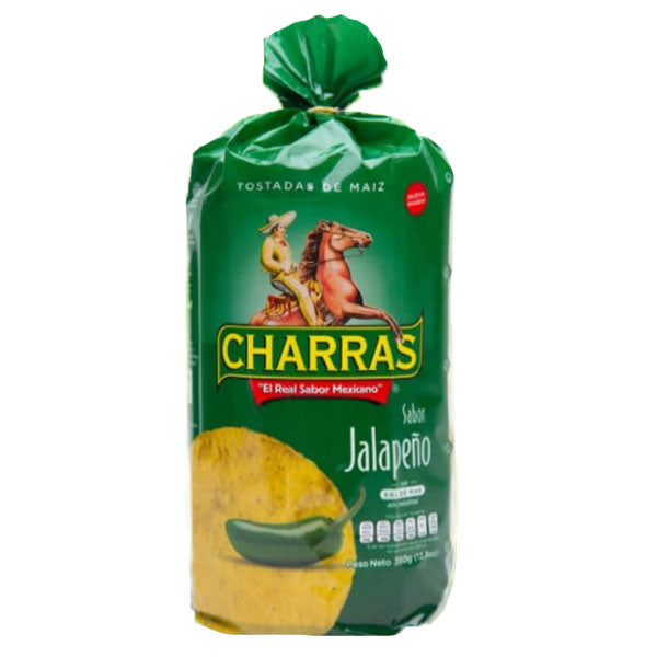 CHARRAS - JALAPENO TOSTADAS 350GR