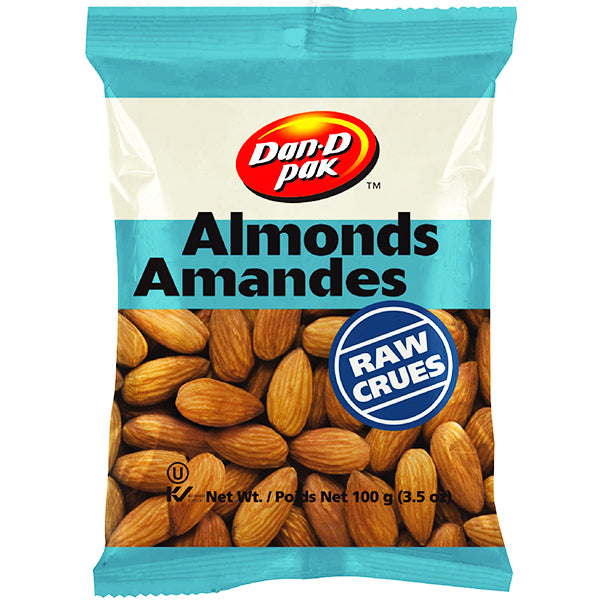 DAN D PAK - ALMONDS NATURAL 100GR