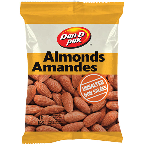 DAN D PAK - ALMONDS ROASTED UNSALTED 100GR