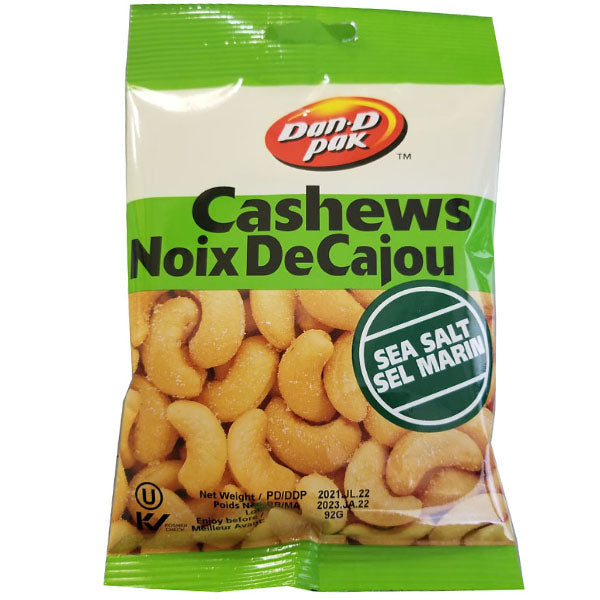 DAN D PAK - CASHEWS SALTED 92GR