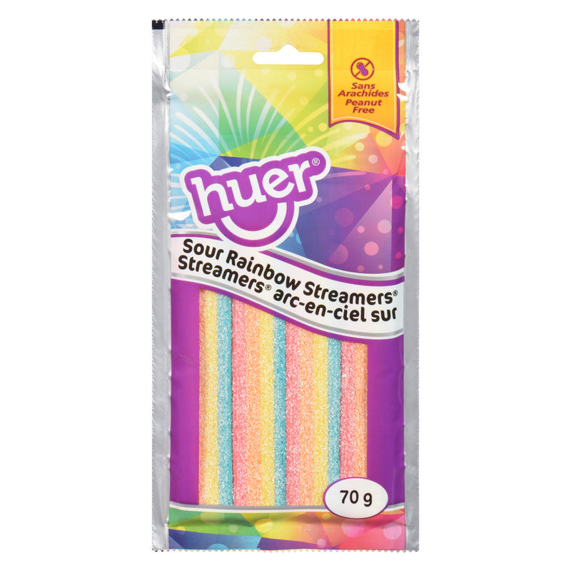 HUER - POCKET PALS SOUR RAINBOW STREAMERS 70GR