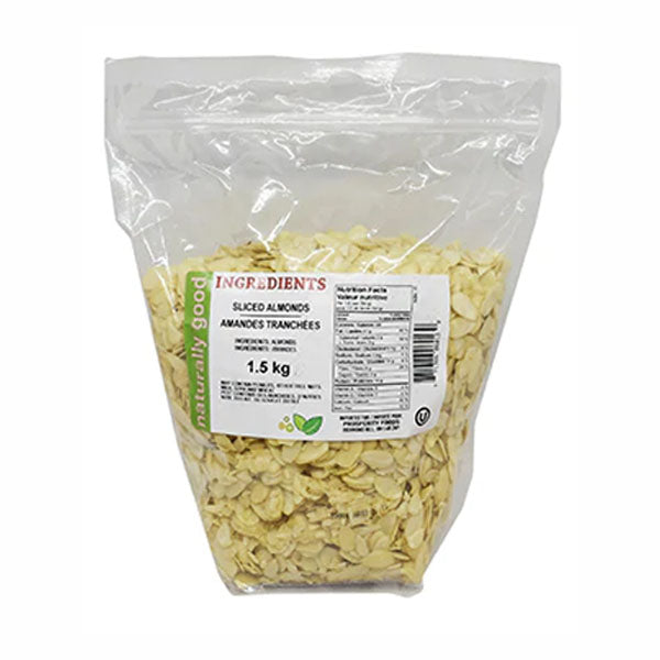 NATURALLY GOOD - NG ALMONDS SLICED BLANCHED 1.5KG