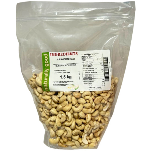 NATURALLY GOOD - CASHEWS RAW 1.5KG