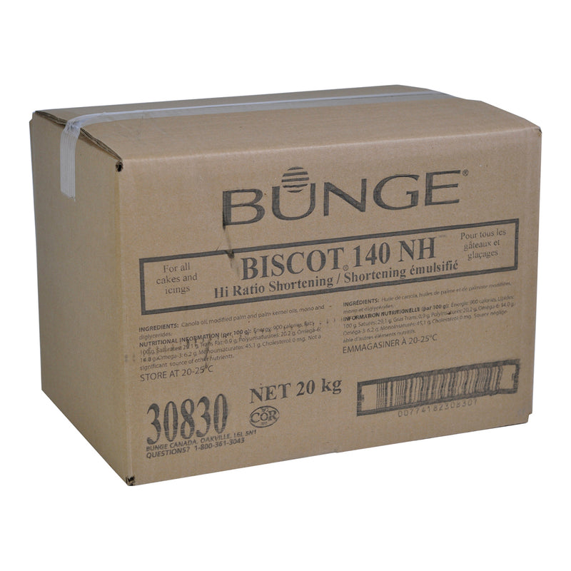 BUNGE - BISCOT 140 CU SHORTENING 20KG