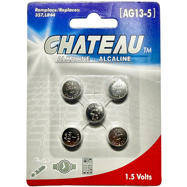 CHATEAU - WATCH BATTERIES AG13-5 5EA