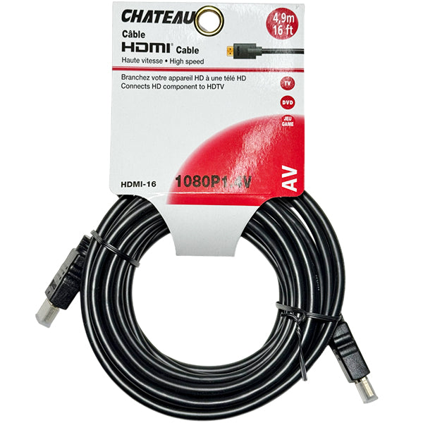 CHATEAU - HDMI CABLE 16FT 1.4V 1EA