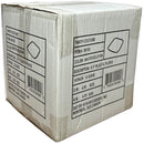 NATURALE - 8.5" WHITE SQUARE PLATES W/ GOLD RIM 12x10 PK