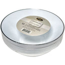 NATURALE - 6oz WHITE BOWLS W/ SILVER RIM 12x10 PK