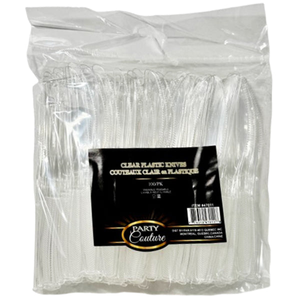 MADISON - CLEAR KNIVES 100CT