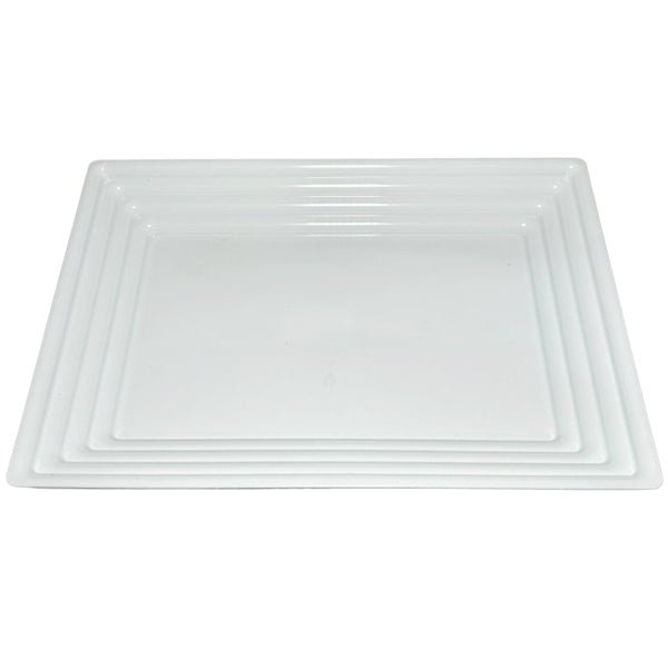 PARTY COLLECTION - WHITE RECTANGLE TRAY 9x13 IN EA