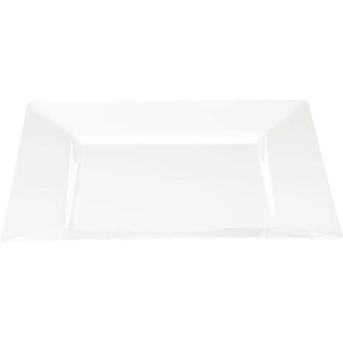 PARTY  COUTURE - WHITE SQUARE PLATES 6.5IN 10PK