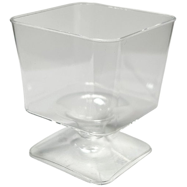 PARTY COUTURE - CLEAR SQUARE 2oz MOUSSE CUP 8PK