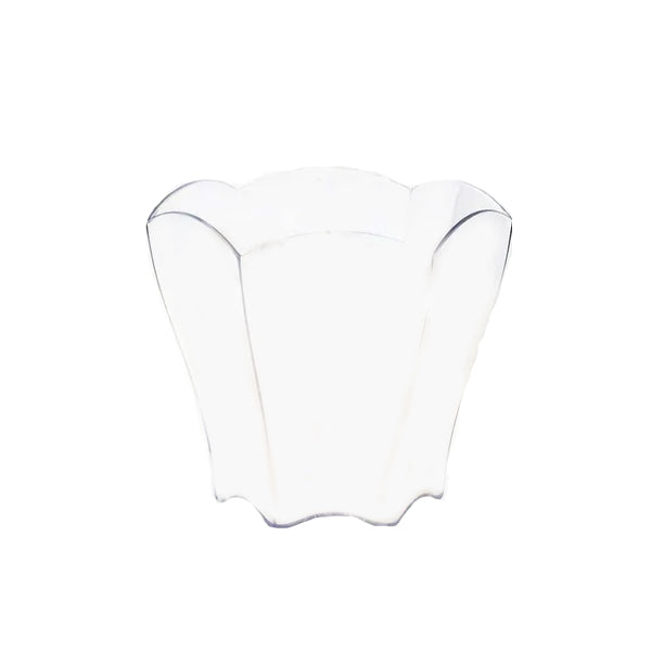 PARTY COUTURE - CLEAR FLOWER DESSERT BOWLS 12 PK