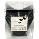 PARTY COUTURE - BLACK MINI OVAL MOUSSE BOWLS 12EA