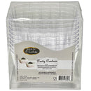 PARTY COUTURE - RECTANGLE CRINKLE MOUSSE CUP 10 PK