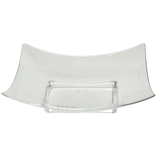 PARTY COUTURE - CLEAR MINI CONCAVE PLATES 12PK
