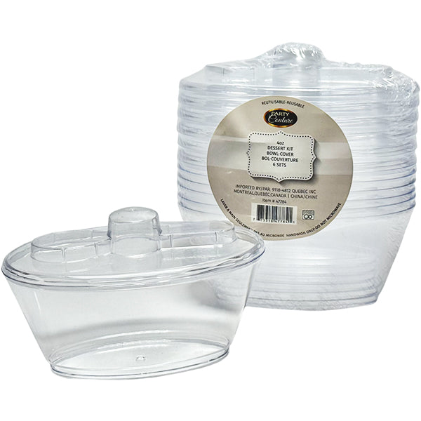 PARTY COUTURE - DESSERT KIT  BOWL COVER 6EA