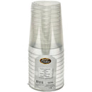 NATURALE - CLEAR 10OZ TUMBLER SILVER BAND 10PK