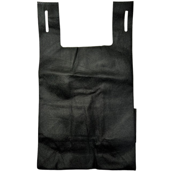 PETRO PLASTICS - REUSEABLE BLACK PRINT NON-WOVEN T SHIRT BAG 50PK