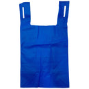 PETRO PLASTICS - REUSEABLE BLUE PRINT NON-WOVEN T SHIRT BAG 50PK