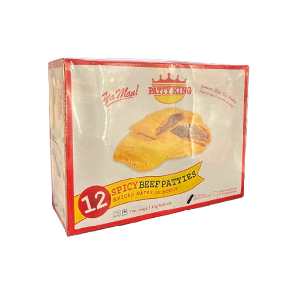 PATTY KING - HOT BEEF PATTIES 12x125GR