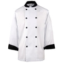 BODYGUARD - CHEF JACKET W BLK TRIM L EA