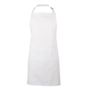 BODYGUARD - WHITE ADJUSTABLE NECK BIB APRON EA