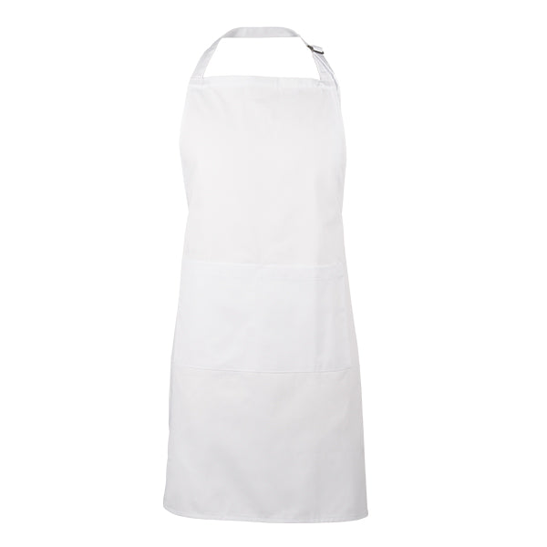 BODYGUARD - WHITE ADJUSTABLE NECK BIB APRON EA