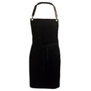 BODYGUARD - BLACK APRON WITH LEATHER LOOK NECK STRAP EA