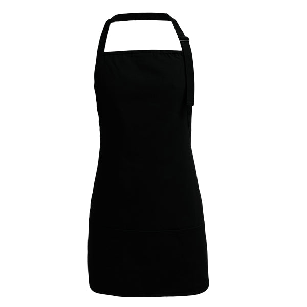 - BLACK APRON WITH ADJUSTABLE NECK EA