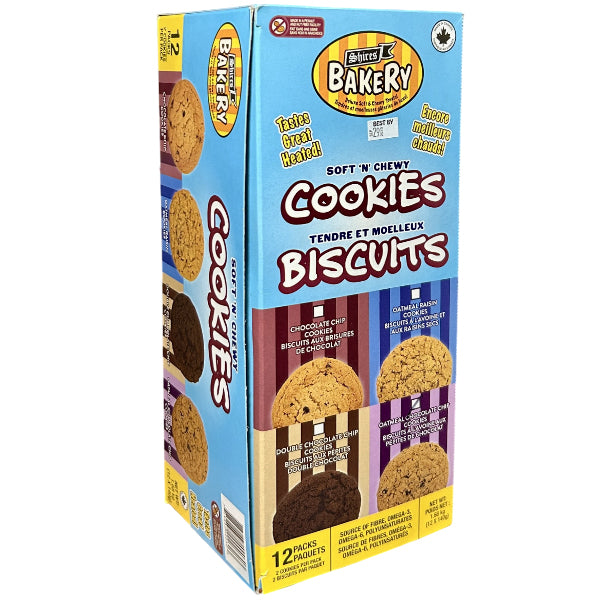 SHIRES - OATMEAL CHOCOLATE CHIP COOKIES 12x140 GR