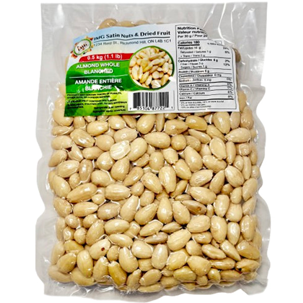 IMG SATIN - ALMOND WHOLE BLANCHED 6x500 GR